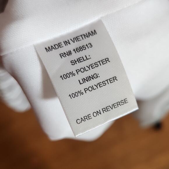 JM STUDIO Silver Metallic Twist Front Dress with Front Slit, Size 10P - Picture 11 of 13